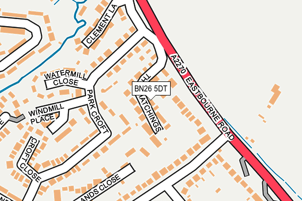 BN26 5DT map - OS OpenMap – Local (Ordnance Survey)