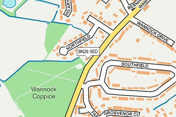 BN26 5ED map - OS OpenMap – Local (Ordnance Survey)