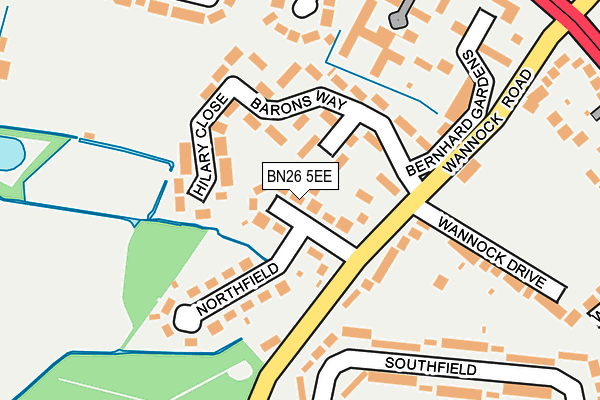 BN26 5EE map - OS OpenMap – Local (Ordnance Survey)
