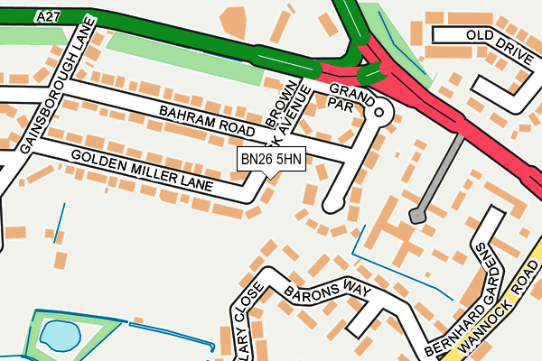 BN26 5HN map - OS OpenMap – Local (Ordnance Survey)