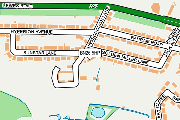 BN26 5HP map - OS OpenMap – Local (Ordnance Survey)