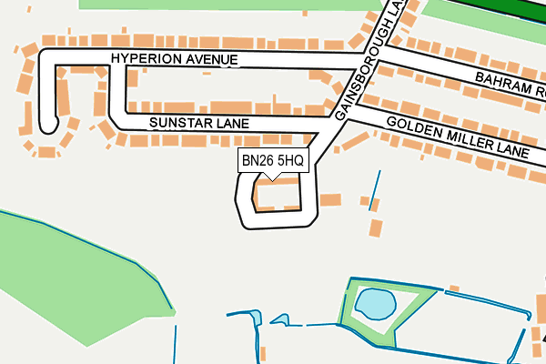 BN26 5HQ map - OS OpenMap – Local (Ordnance Survey)