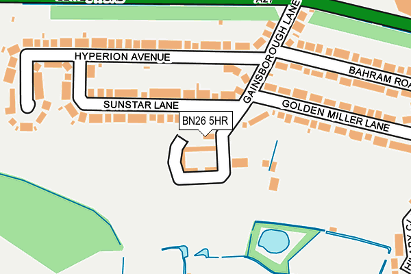 BN26 5HR map - OS OpenMap – Local (Ordnance Survey)