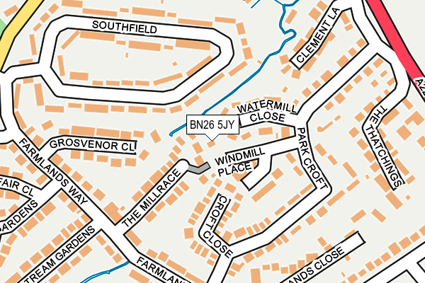 BN26 5JY map - OS OpenMap – Local (Ordnance Survey)