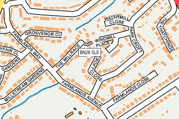 BN26 5LE map - OS OpenMap – Local (Ordnance Survey)