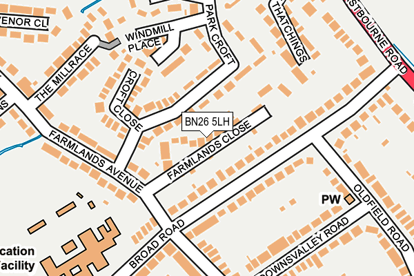 BN26 5LH map - OS OpenMap – Local (Ordnance Survey)