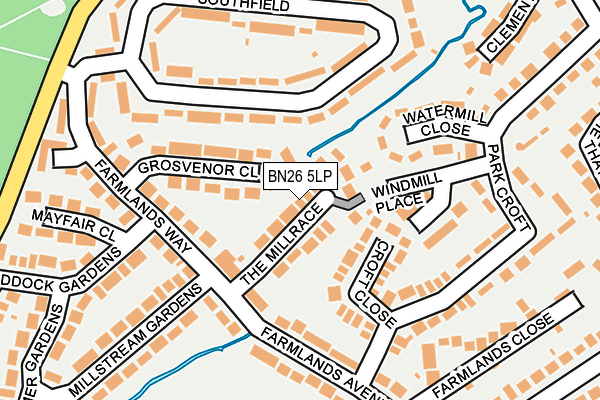 BN26 5LP map - OS OpenMap – Local (Ordnance Survey)