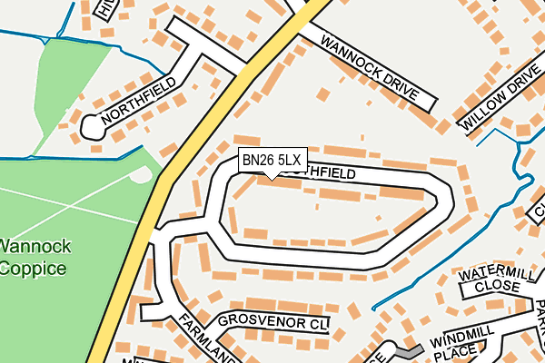 Map of POWERMEND LTD at local scale