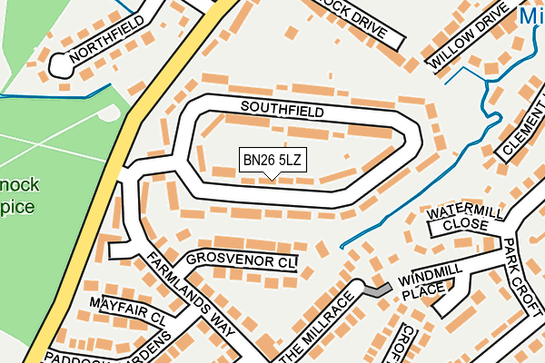 BN26 5LZ map - OS OpenMap – Local (Ordnance Survey)