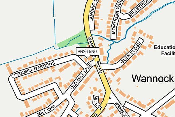 BN26 5NG map - OS OpenMap – Local (Ordnance Survey)