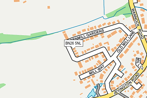 BN26 5NL map - OS OpenMap – Local (Ordnance Survey)
