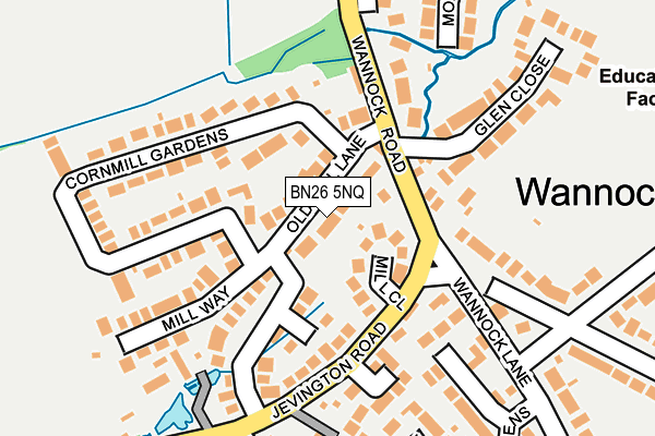 BN26 5NQ map - OS OpenMap – Local (Ordnance Survey)