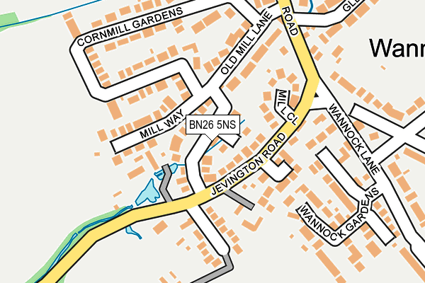 BN26 5NS map - OS OpenMap – Local (Ordnance Survey)
