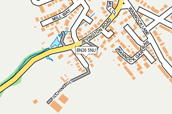 BN26 5NU map - OS OpenMap – Local (Ordnance Survey)