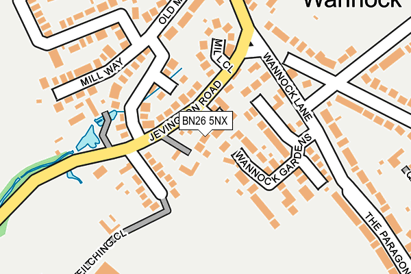 BN26 5NX map - OS OpenMap – Local (Ordnance Survey)