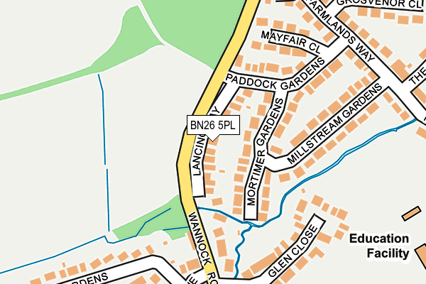 BN26 5PL map - OS OpenMap – Local (Ordnance Survey)