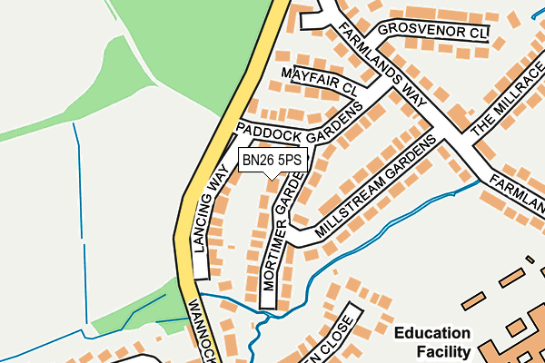 BN26 5PS map - OS OpenMap – Local (Ordnance Survey)