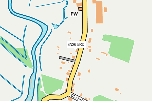 BN26 5RD map - OS OpenMap – Local (Ordnance Survey)
