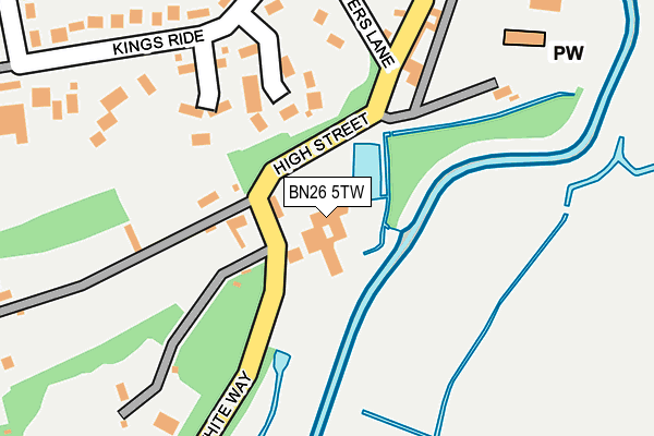 BN26 5TW map - OS OpenMap – Local (Ordnance Survey)