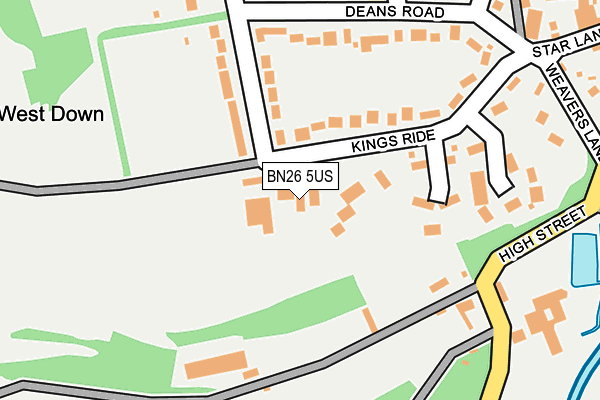 BN26 5US map - OS OpenMap – Local (Ordnance Survey)