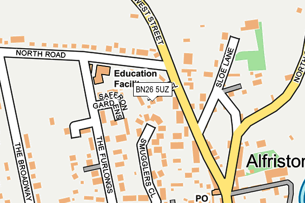 BN26 5UZ map - OS OpenMap – Local (Ordnance Survey)