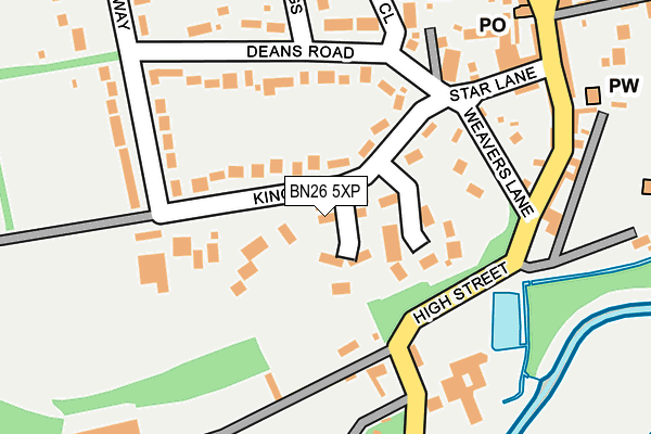 BN26 5XP map - OS OpenMap – Local (Ordnance Survey)