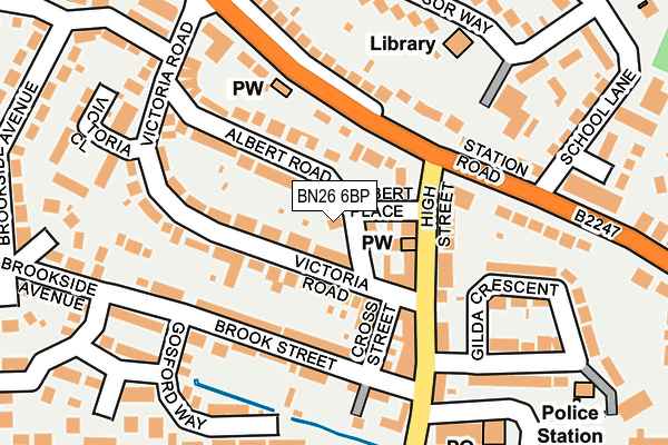 BN26 6BP map - OS OpenMap – Local (Ordnance Survey)