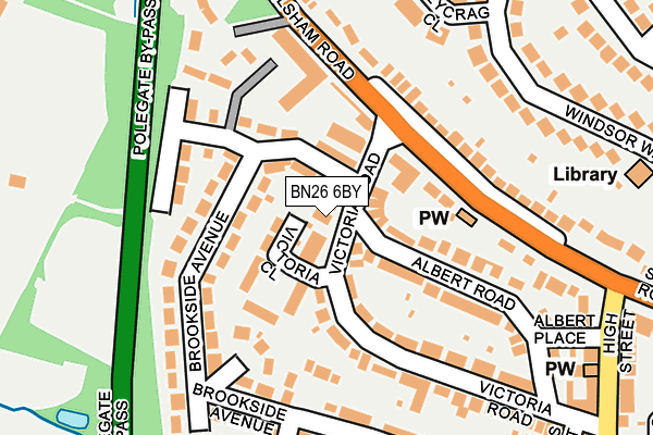 BN26 6BY map - OS OpenMap – Local (Ordnance Survey)