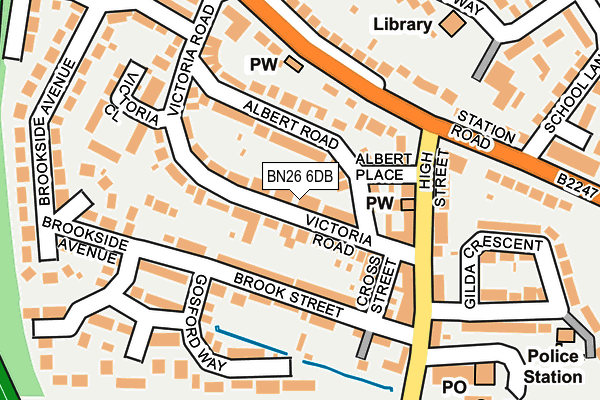 BN26 6DB map - OS OpenMap – Local (Ordnance Survey)