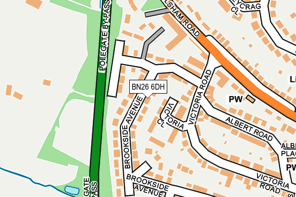 BN26 6DH map - OS OpenMap – Local (Ordnance Survey)