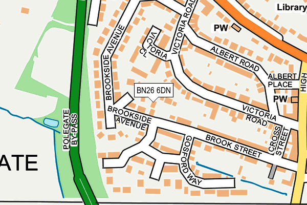BN26 6DN map - OS OpenMap – Local (Ordnance Survey)