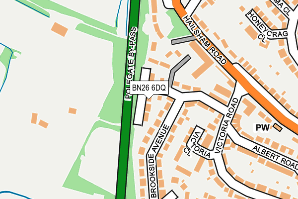 BN26 6DQ map - OS OpenMap – Local (Ordnance Survey)