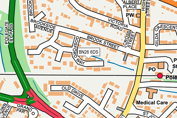 BN26 6DS map - OS OpenMap – Local (Ordnance Survey)