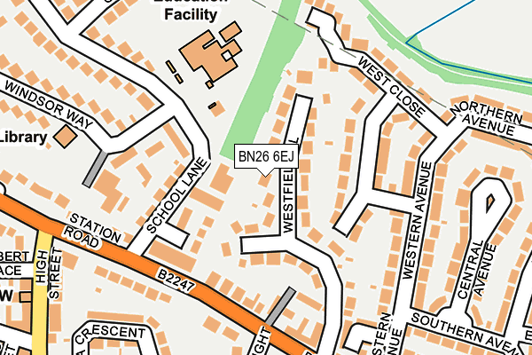 BN26 6EJ map - OS OpenMap – Local (Ordnance Survey)