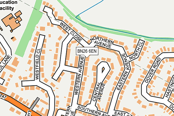 BN26 6EN map - OS OpenMap – Local (Ordnance Survey)
