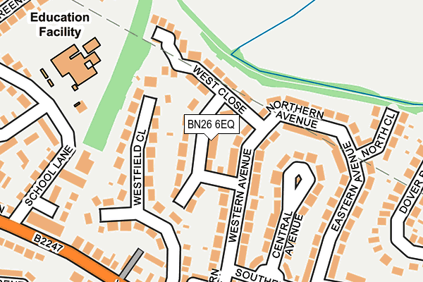 BN26 6EQ map - OS OpenMap – Local (Ordnance Survey)