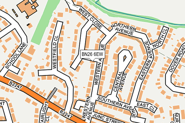 BN26 6EW map - OS OpenMap – Local (Ordnance Survey)
