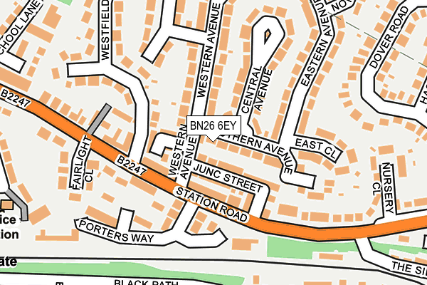 BN26 6EY map - OS OpenMap – Local (Ordnance Survey)