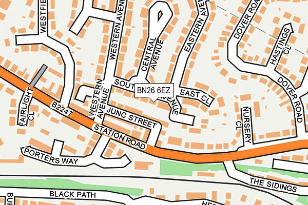 BN26 6EZ map - OS OpenMap – Local (Ordnance Survey)