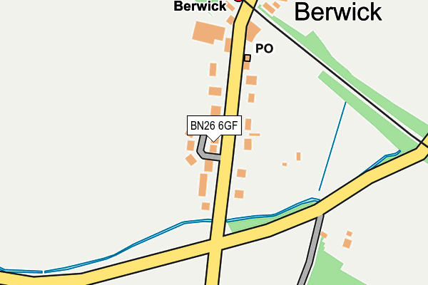 BN26 6GF map - OS OpenMap – Local (Ordnance Survey)