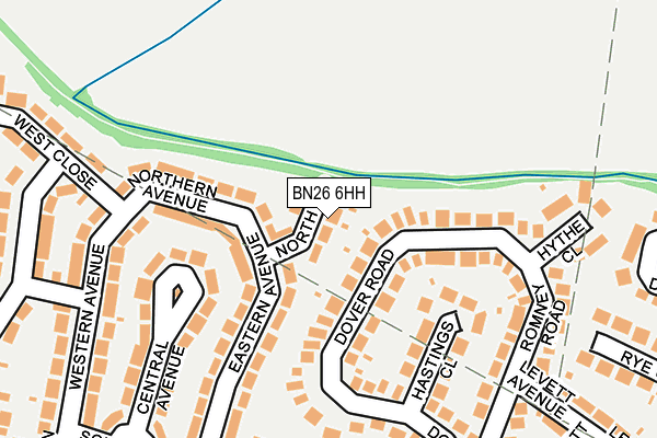 BN26 6HH map - OS OpenMap – Local (Ordnance Survey)