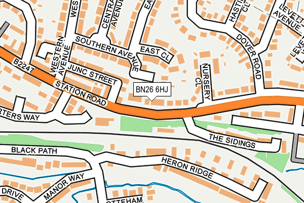 BN26 6HJ map - OS OpenMap – Local (Ordnance Survey)