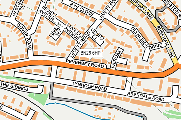 BN26 6HP map - OS OpenMap – Local (Ordnance Survey)