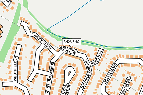 BN26 6HQ map - OS OpenMap – Local (Ordnance Survey)