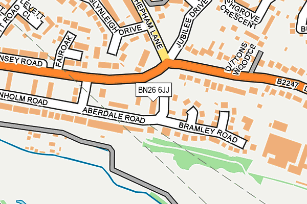 BN26 6JJ map - OS OpenMap – Local (Ordnance Survey)