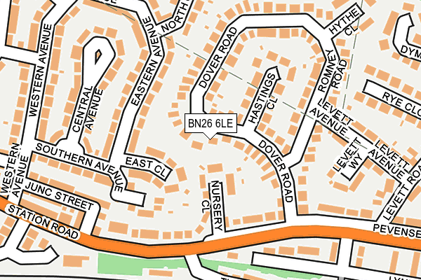 BN26 6LE map - OS OpenMap – Local (Ordnance Survey)