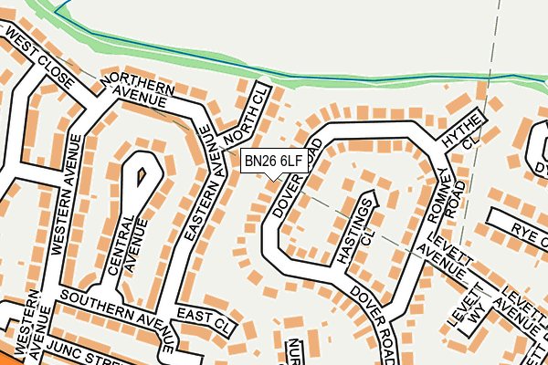 BN26 6LF map - OS OpenMap – Local (Ordnance Survey)