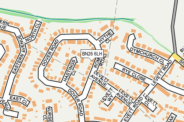 BN26 6LH map - OS OpenMap – Local (Ordnance Survey)