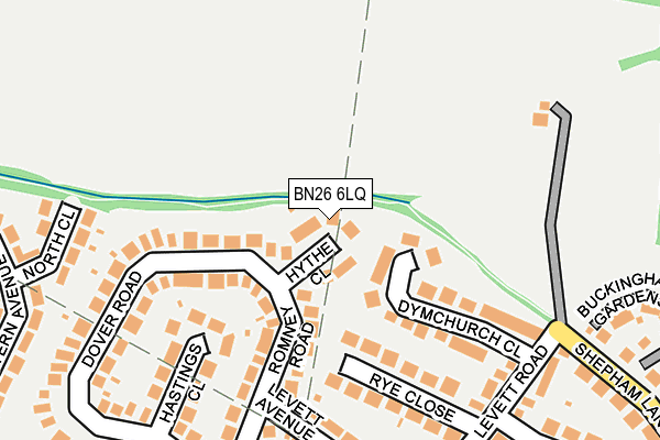 BN26 6LQ map - OS OpenMap – Local (Ordnance Survey)