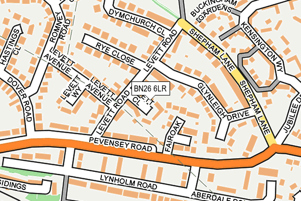 BN26 6LR map - OS OpenMap – Local (Ordnance Survey)